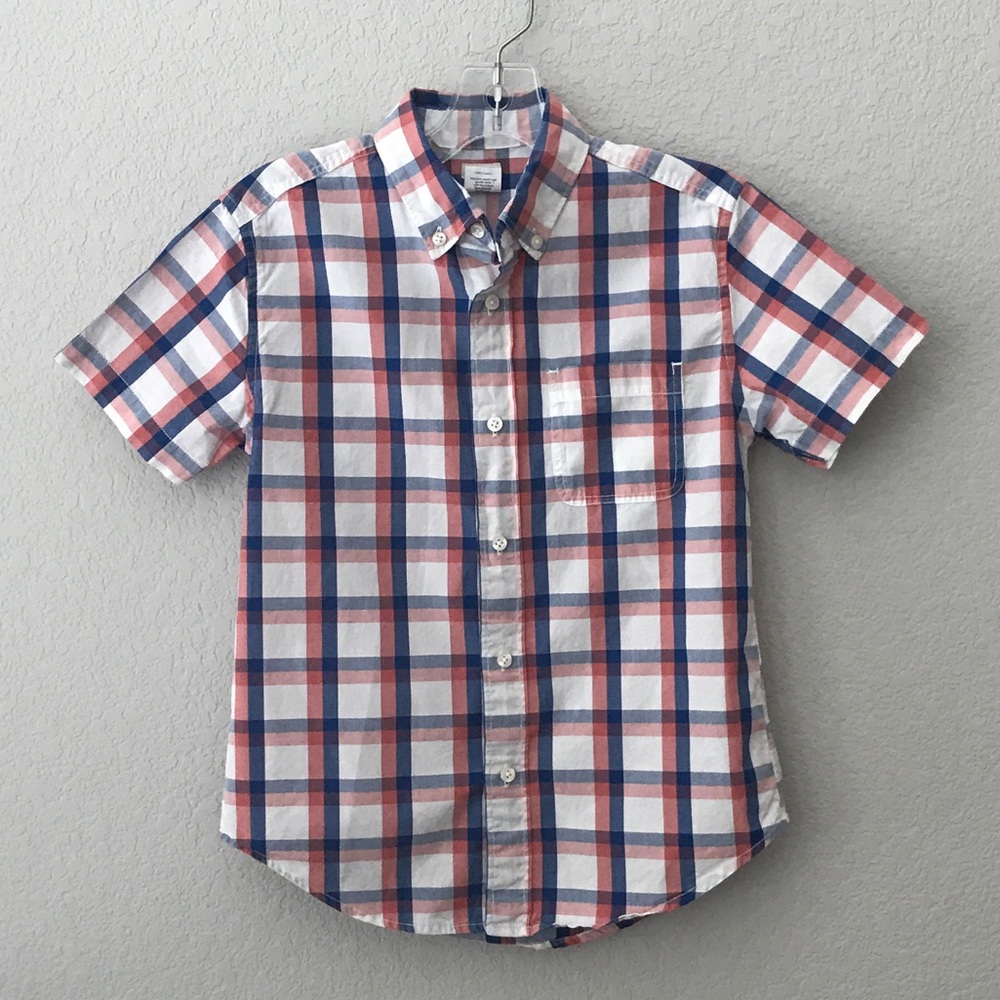 Crewcuts Boys Size 10 Plaid Button Front Shirt